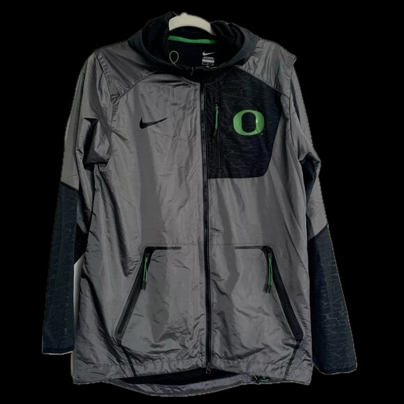 NEW Nike Black Silver OREGON DUCKS Velocity Fly Jacket Men's Large NWT - Picture 7 of 8